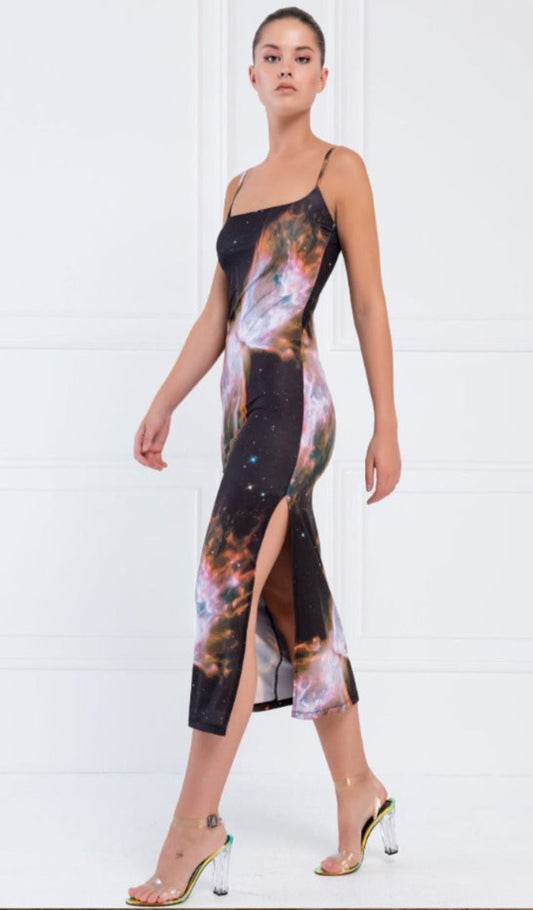 Galaxy Midi Dress